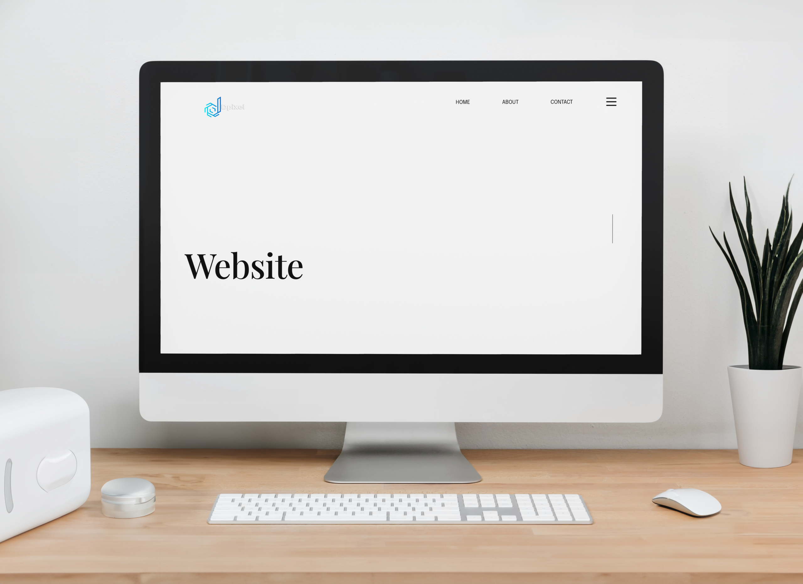 Free Designer Desktop Computer Website Mockup PsFiles