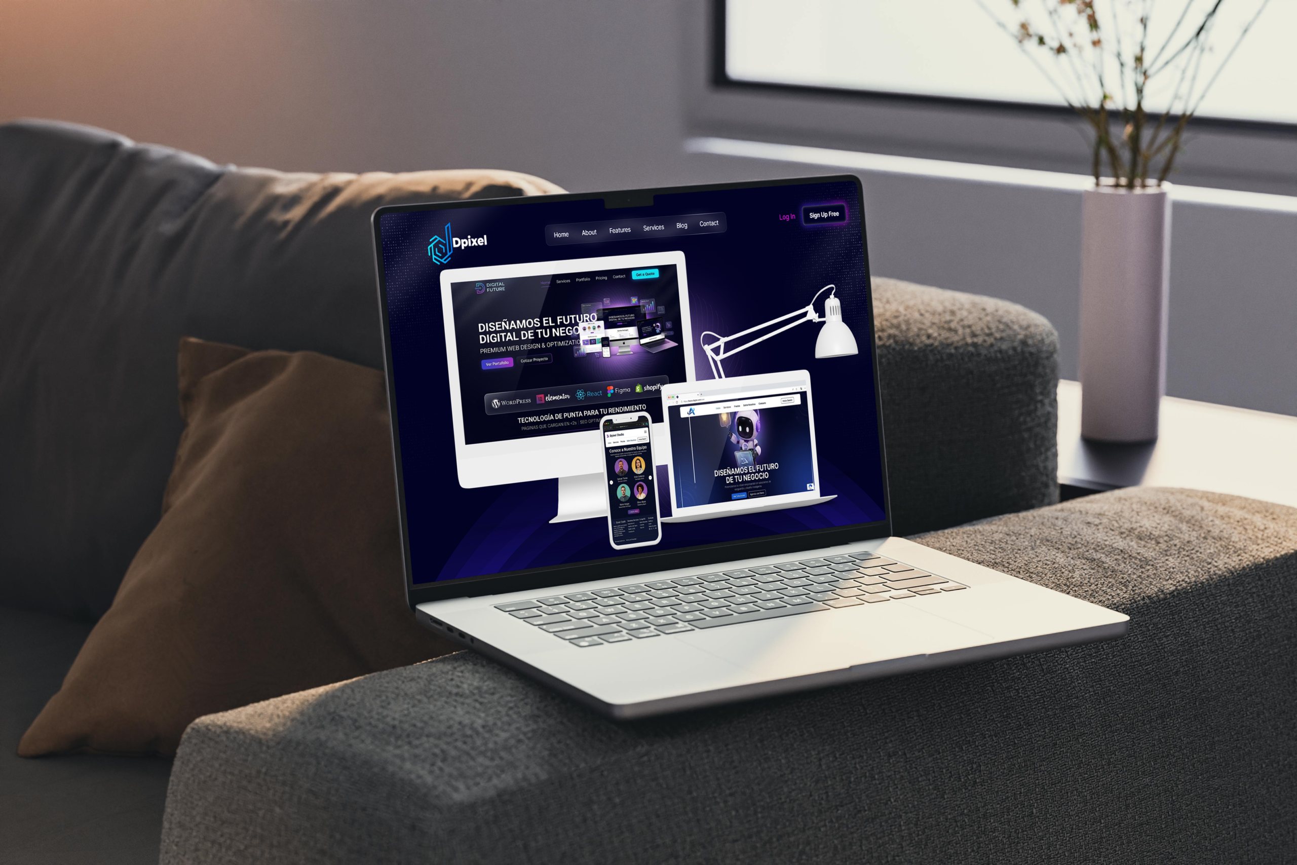 Free M5 MacBook Pro Mockup PSD